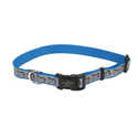 1 x 26-Inch Lazer Brite Turquoise Bones Reflective Adjustable Dog Collar
